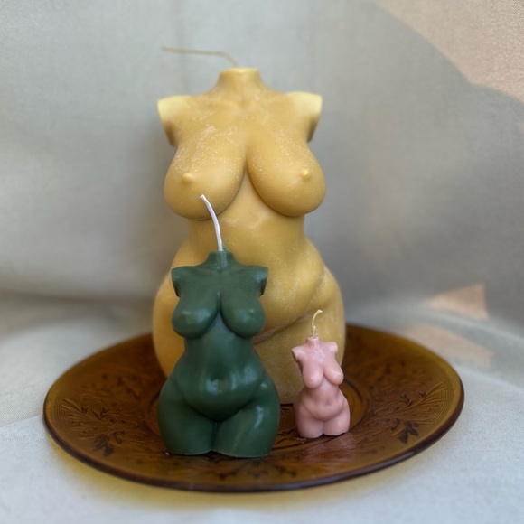 Other - Extra large plus-size goddess candle SET (one massive one medium)